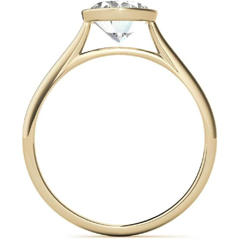 Women's 3 Carat Oval Cut Lab Moissanite Bridal Ring